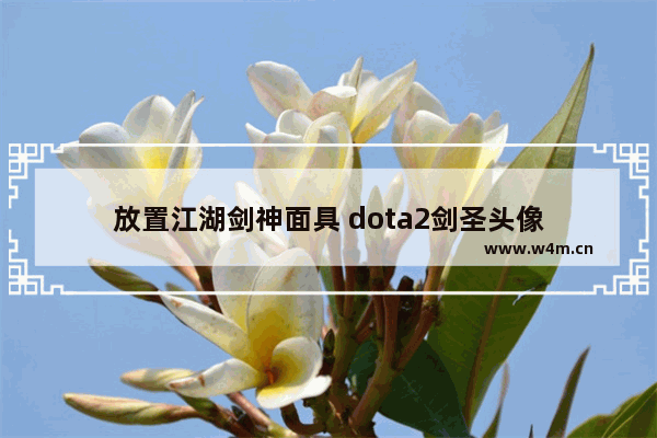 放置江湖剑神面具 dota2剑圣头像