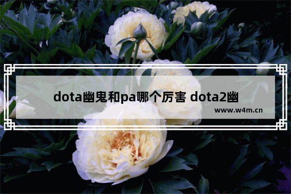 dota幽鬼和pa哪个厉害 dota2幽鬼谁厉害