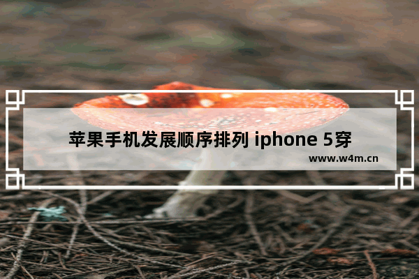 苹果手机发展顺序排列 iphone 5穿越火线