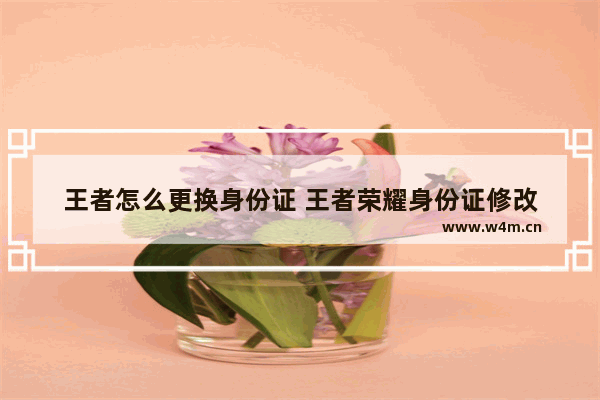 王者怎么更换身份证 王者荣耀身份证修改