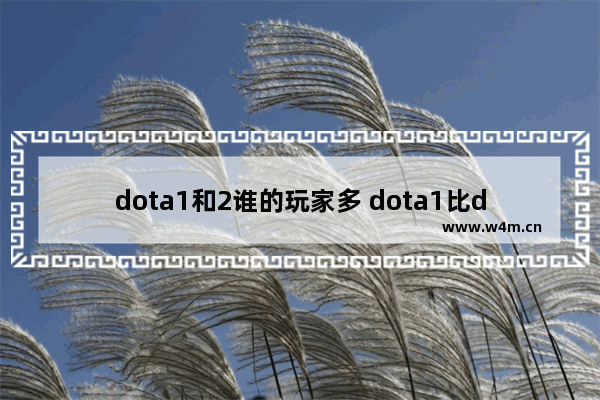 dota1和2谁的玩家多 dota1比dota2难多少