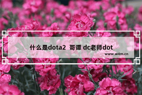 什么是dota2  哥谭 dc老师dota2