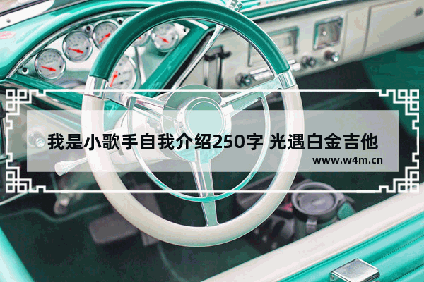 我是小歌手自我介绍250字 光遇白金吉他怯场