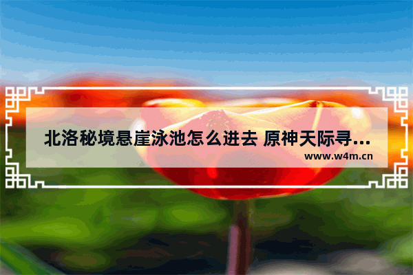 北洛秘境悬崖泳池怎么进去 原神天际寻宝攻略