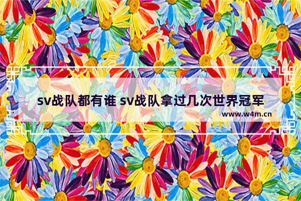 sv战队都有谁 sv战队拿过几次世界冠军