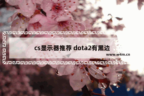 cs显示器推荐 dota2有黑边