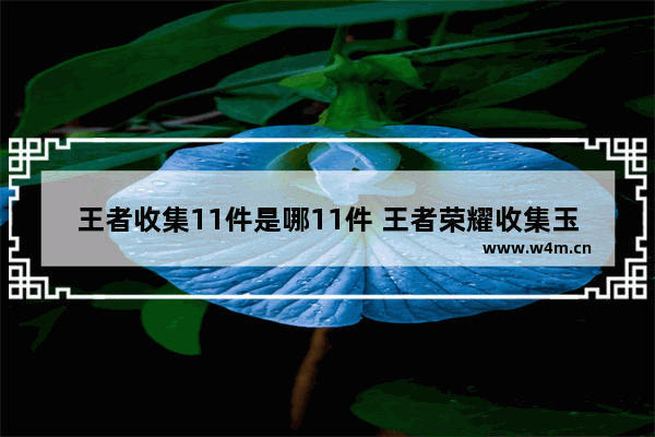 王者收集11件是哪11件 王者荣耀收集玉玺