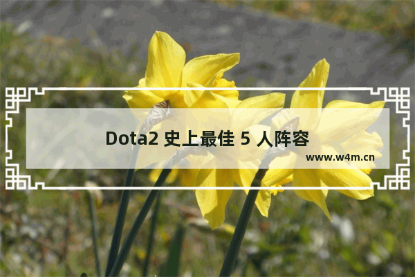 Dota2 史上最佳 5 人阵容