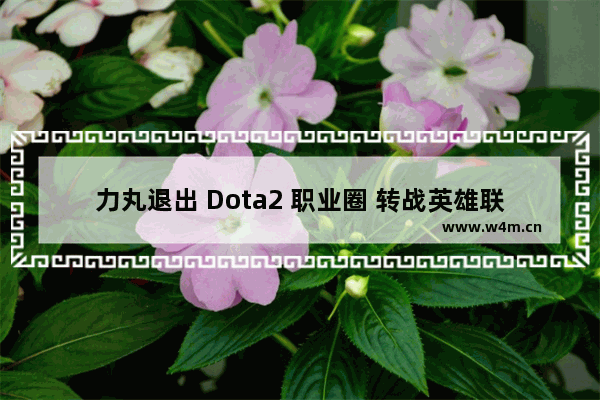 力丸退出 Dota2 职业圈 转战英雄联盟 