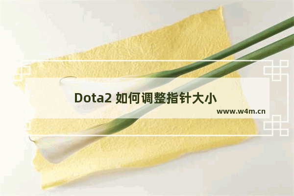 Dota2 如何调整指针大小 