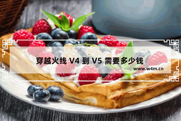 穿越火线 V4 到 V5 需要多少钱 