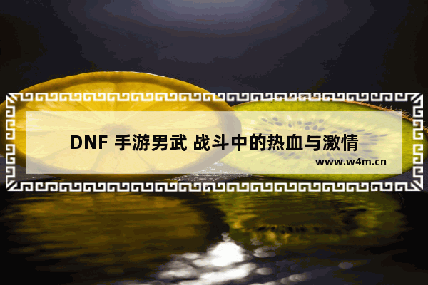 DNF 手游男武 战斗中的热血与激情