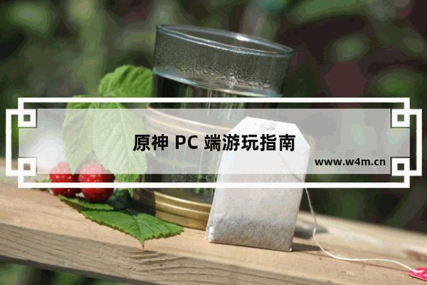 原神 PC 端游玩指南